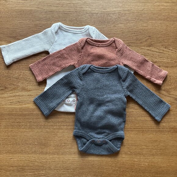 Cotton Waffle Bodysuits | NB Newborn - Picture 1 of 2